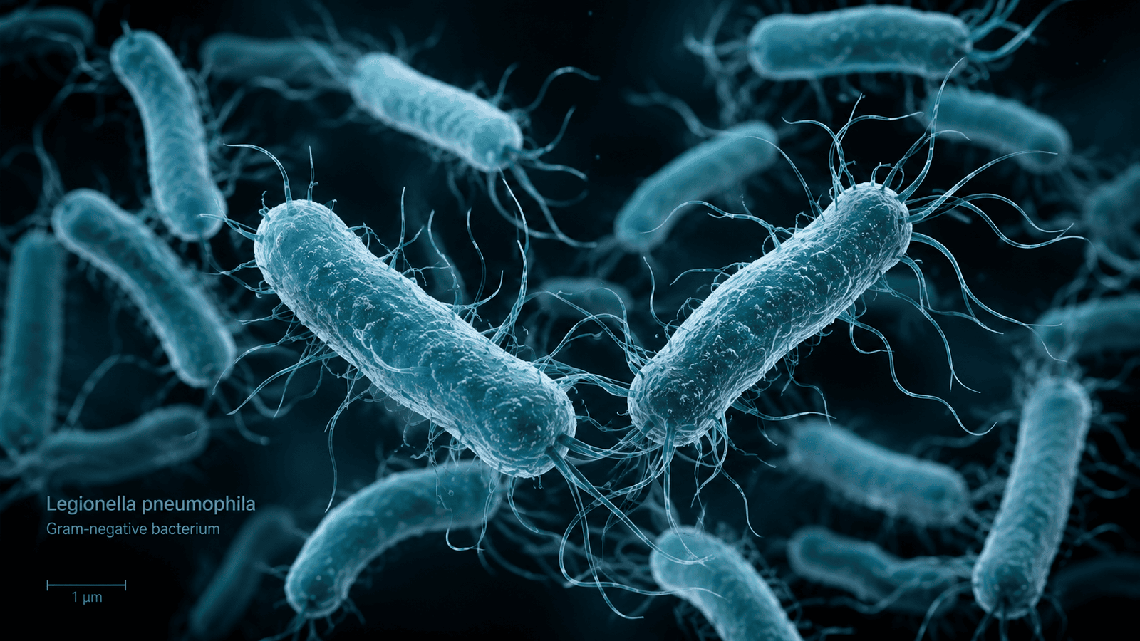 microscopic view of legionella bacteria causing the legionnaires disease outbreak 2026