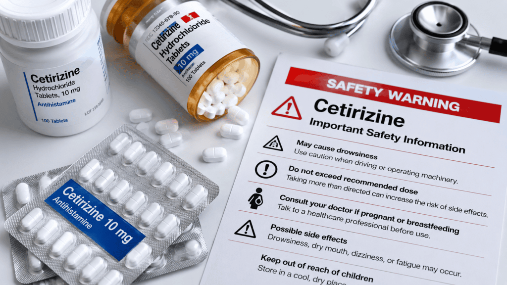 cetirizine recall and allergy medication recalled safety notice
