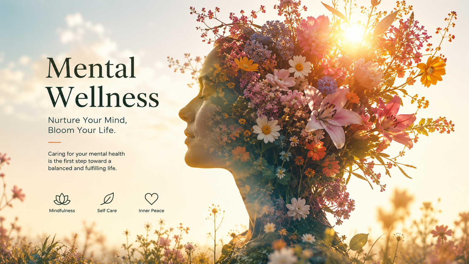 importance of mental health and well-being concept showing emotional balance and wellness